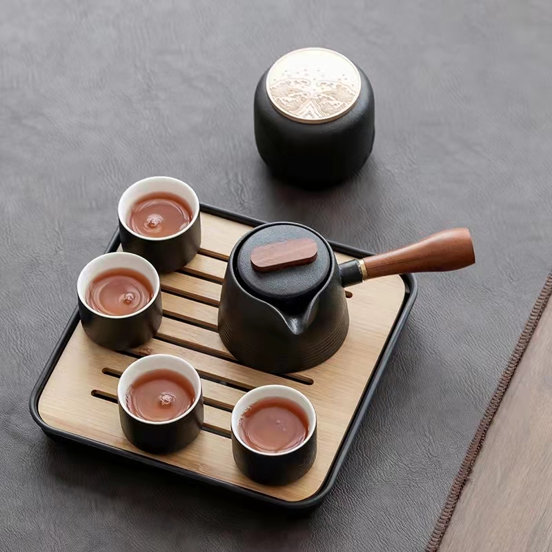 黑陶简约茶盘(图4)